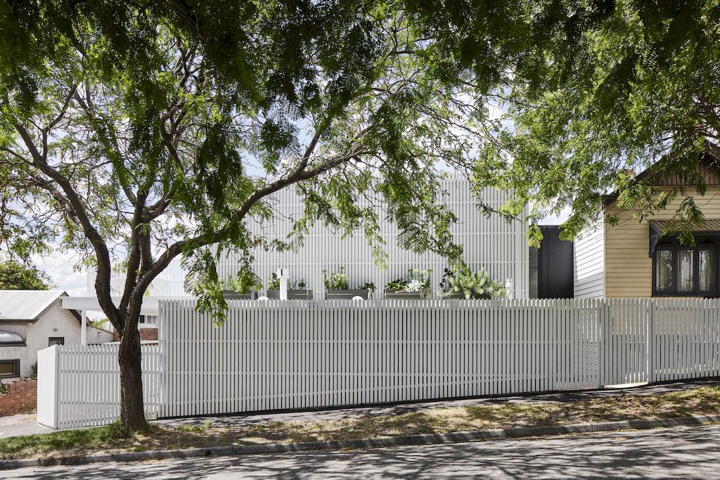 Picket House, Northcote Home Clad In White Pickets by Austin Maynard