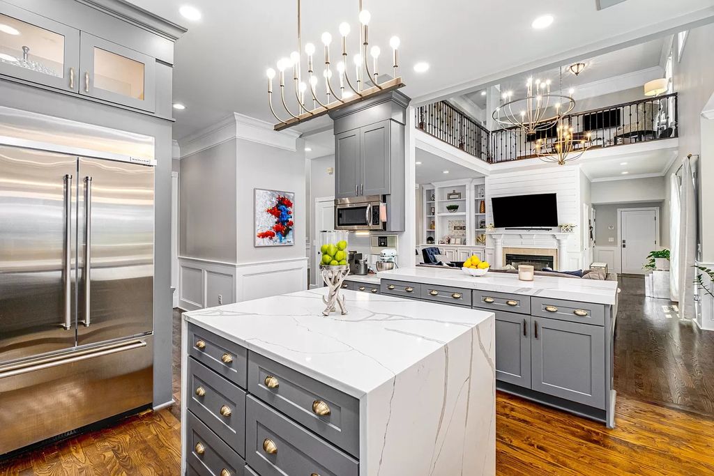 The Estate in Brentwood is a luxurious home fully fenced on 2.04 beautiful acres with a gated entry and fountain now available for sale. This home located at 305 Granny White Pike, Brentwood, Tennessee; offering 04 bedrooms and 06 bathrooms with 5,448 square feet of living spaces.