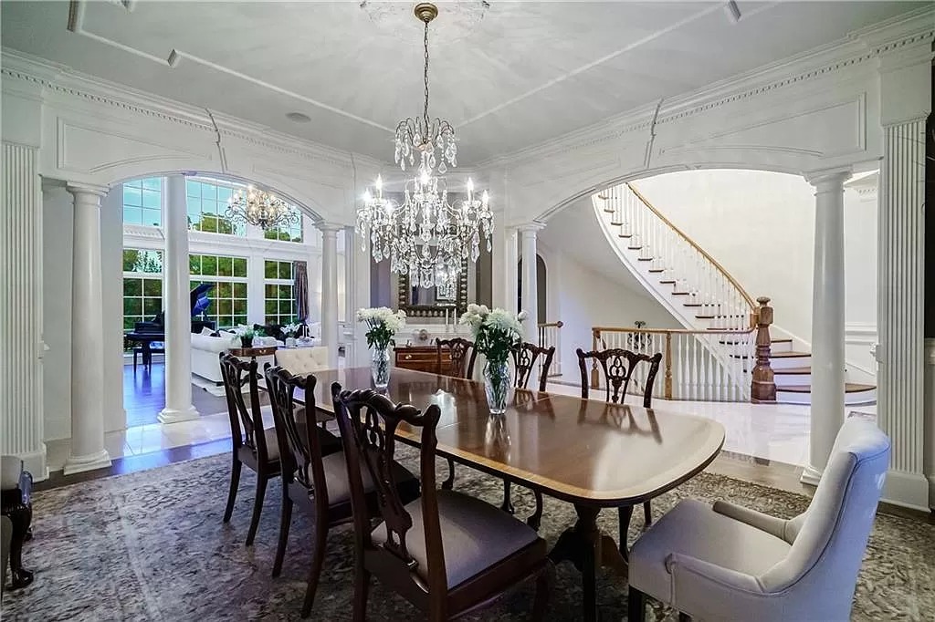 The Estate in Duluth is a luxurious home exuding artfully planned interior now available for sale. This home located at 2681 Lovejoy Cir, Duluth, Georgia; offering 06 bedrooms and 08 bathrooms with 10,886 square feet of living spaces.