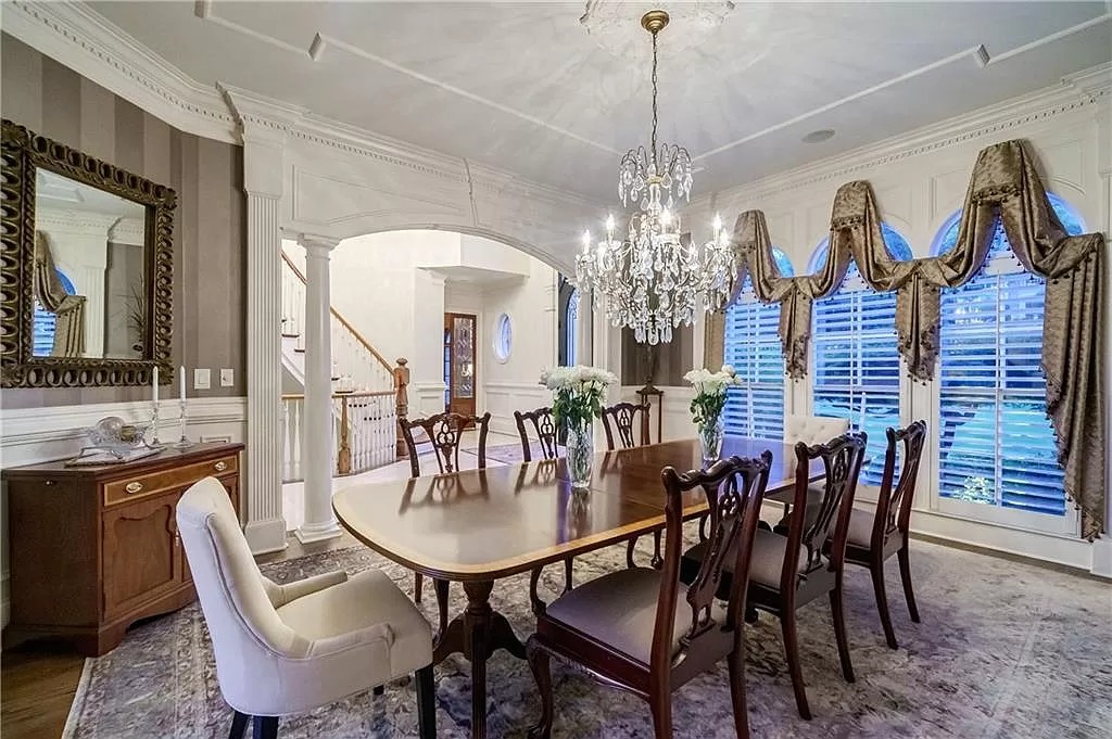 The Estate in Duluth is a luxurious home exuding artfully planned interior now available for sale. This home located at 2681 Lovejoy Cir, Duluth, Georgia; offering 06 bedrooms and 08 bathrooms with 10,886 square feet of living spaces.