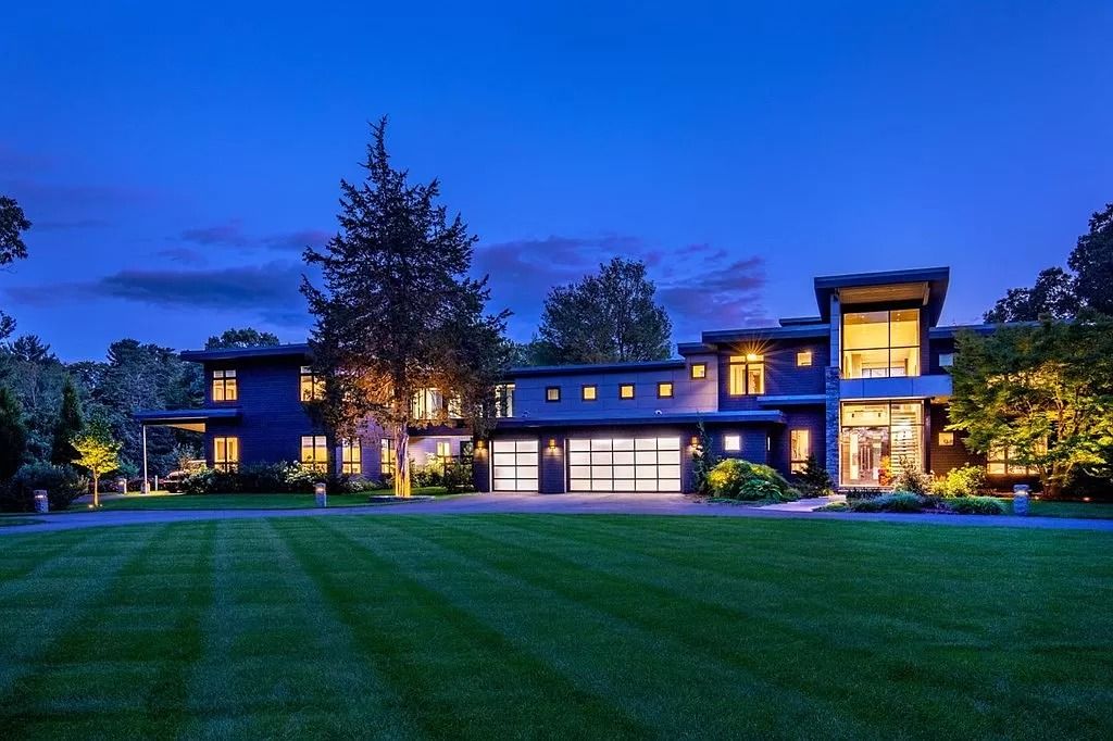 The Estate in Westwood is a luxurious home perfectly set at the end of a secluded acres now available for sale. This home located at 300 Summer St, Westwood, Massachusetts; offering 06 bedrooms and 09 bathrooms with 10,309 square feet of living spaces. 