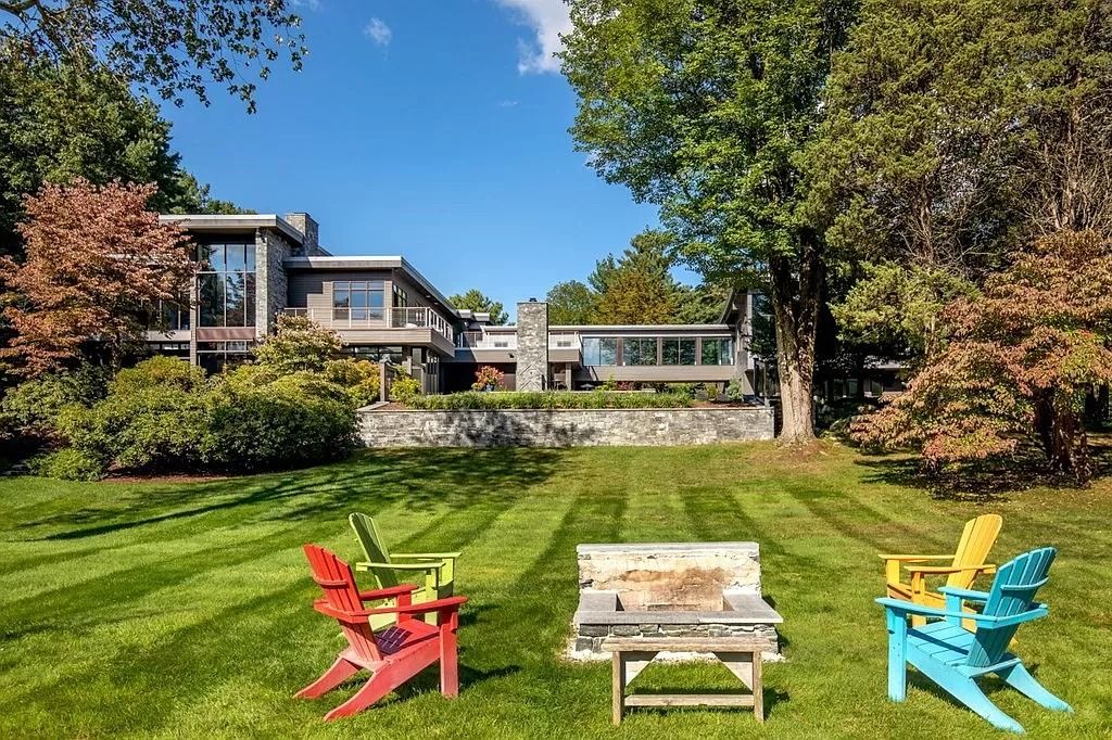 The Estate in Westwood is a luxurious home perfectly set at the end of a secluded acres now available for sale. This home located at 300 Summer St, Westwood, Massachusetts; offering 06 bedrooms and 09 bathrooms with 10,309 square feet of living spaces. 