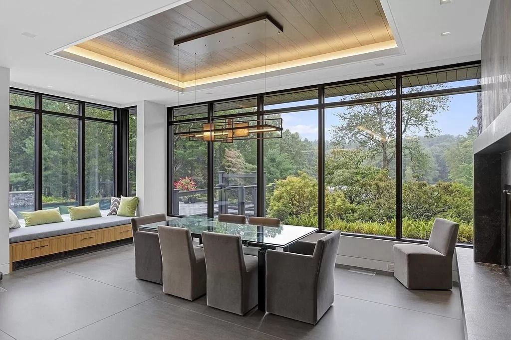 The Estate in Westwood is a luxurious home perfectly set at the end of a secluded acres now available for sale. This home located at 300 Summer St, Westwood, Massachusetts; offering 06 bedrooms and 09 bathrooms with 10,309 square feet of living spaces. 