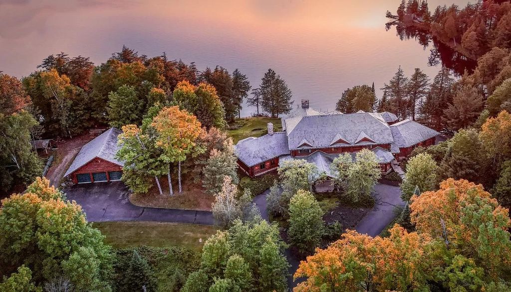 The Estate in Watersmeet is a luxurious home commanding panoramic lake views from all points now available for sale. This home located at 19210 Mamie Lake Rd W, Watersmeet, Michigan; offering 07 bedrooms and 07 bathrooms with 10,004 square feet of living spaces. 