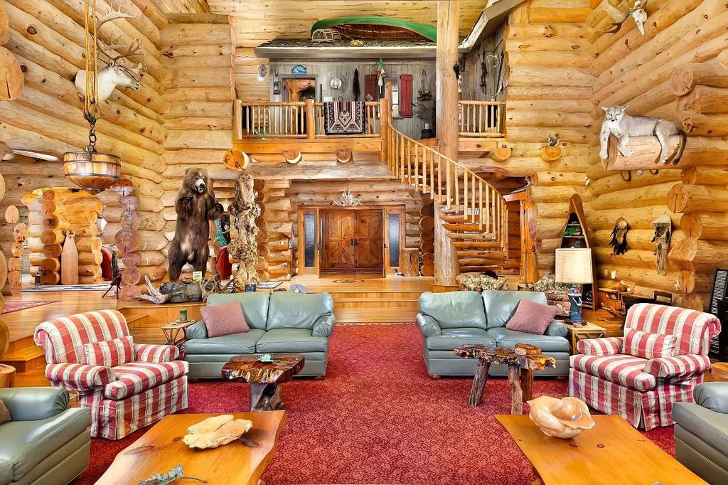 The Estate in Watersmeet is a luxurious home commanding panoramic lake views from all points now available for sale. This home located at 19210 Mamie Lake Rd W, Watersmeet, Michigan; offering 07 bedrooms and 07 bathrooms with 10,004 square feet of living spaces. 