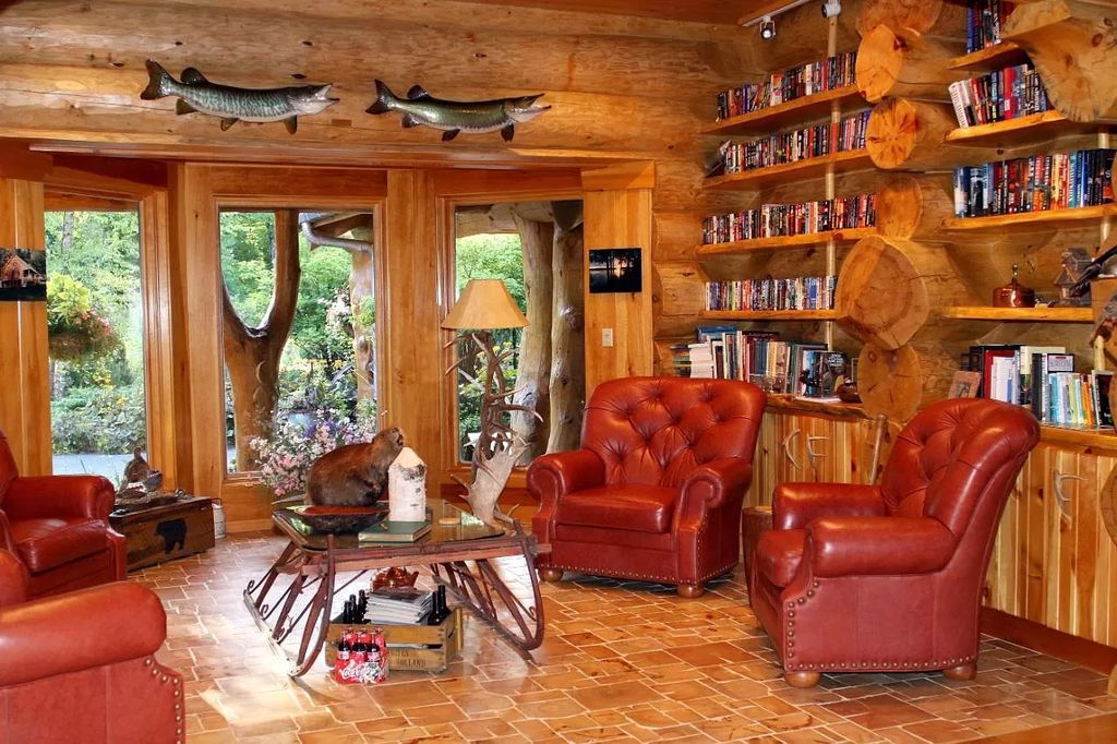 The Estate in Watersmeet is a luxurious home commanding panoramic lake views from all points now available for sale. This home located at 19210 Mamie Lake Rd W, Watersmeet, Michigan; offering 07 bedrooms and 07 bathrooms with 10,004 square feet of living spaces. 