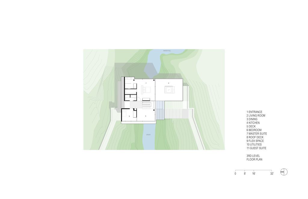 Suspension house with classic modern aesthetic by Fougeron Architecture 3
