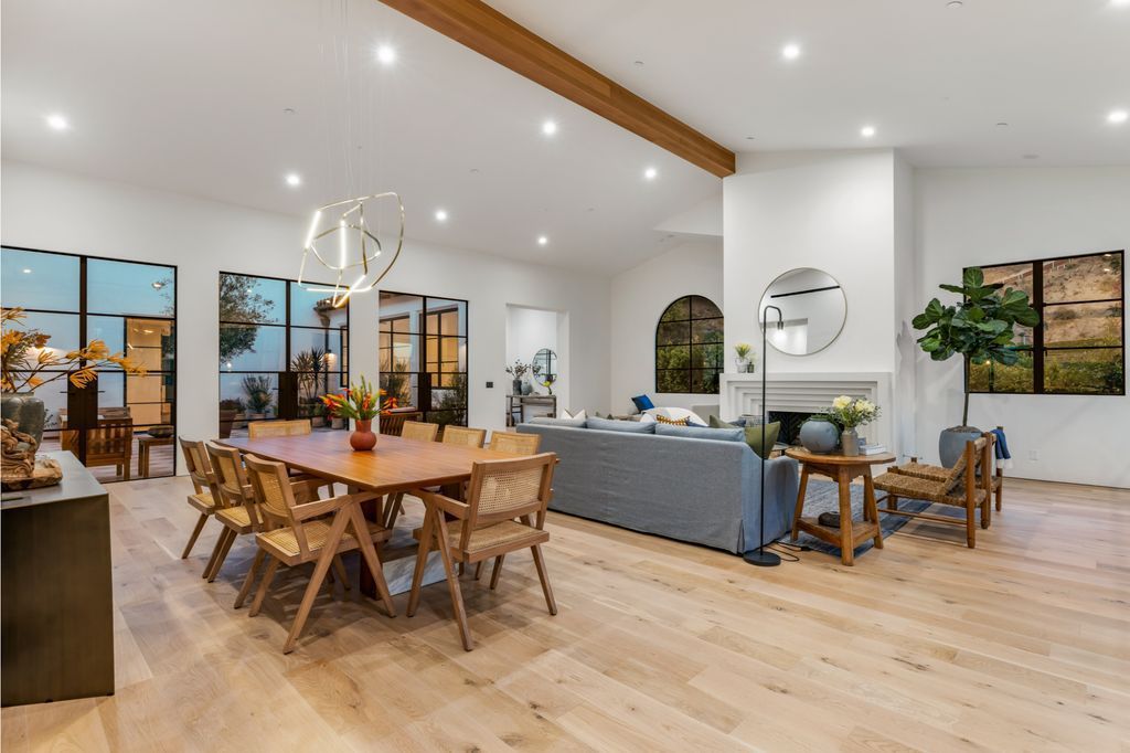 The House is Hollywood Hills, a spectacular Italian inspired villa with natural light flowing through the large windows and doors, enjoy views of the city, pool, and verdant landscaping is now available for sale. This home located at 9165 Cordell Dr, Los Angeles, California