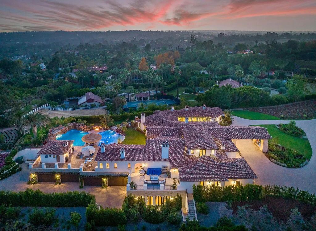 The Home in Rancho Santa Fe, a beautifully private estate with over 22,500 Square feet of indoor and outdoor covered living spaces perfect for todays ultimate lifestyle is now available for sale. This house located at 7029-31 Las Colinas, Rancho Santa Fe, California