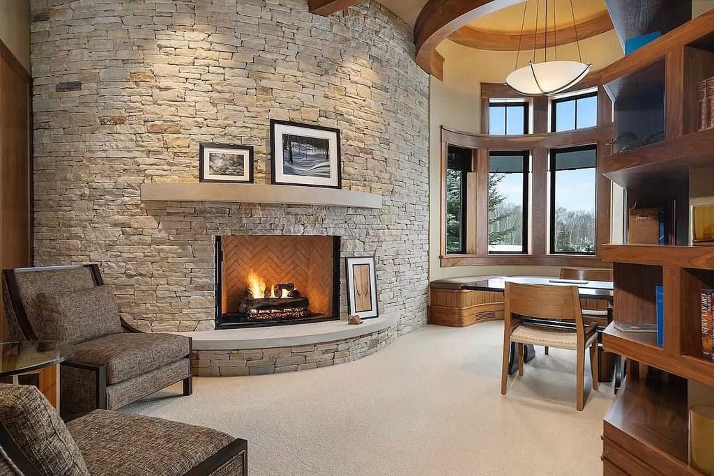 The Estate in Bay Harbor is a luxurious home featuring distinctive exterior with solid stone masonry, limestone and cedar shake, constantly maintained and consistently updated as well as incorporating current technologies and luxury now available for sale. This home located at 6494 Bay Ridge Dr, Bay Harbor, Michigan; offering 04 bedrooms and 05 bathrooms with 6,444 square feet of living spaces.