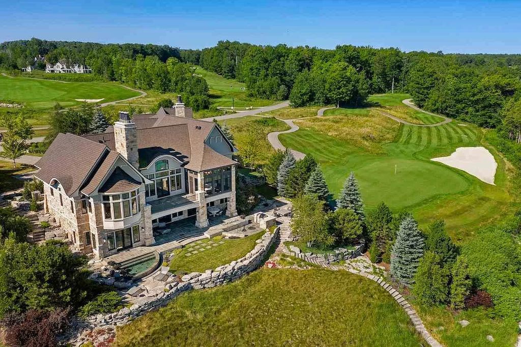 The Estate in Bay Harbor is a luxurious home featuring distinctive exterior with solid stone masonry, limestone and cedar shake, constantly maintained and consistently updated as well as incorporating current technologies and luxury now available for sale. This home located at 6494 Bay Ridge Dr, Bay Harbor, Michigan; offering 04 bedrooms and 05 bathrooms with 6,444 square feet of living spaces.