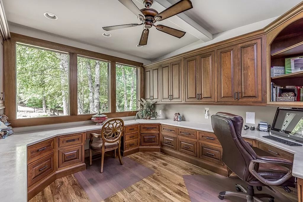 The Home in Columbus is a luxurious home with spectacular water views from almost every room, now available for sale. This home located at 6045 Round Hill Ct, Columbus, Georgia