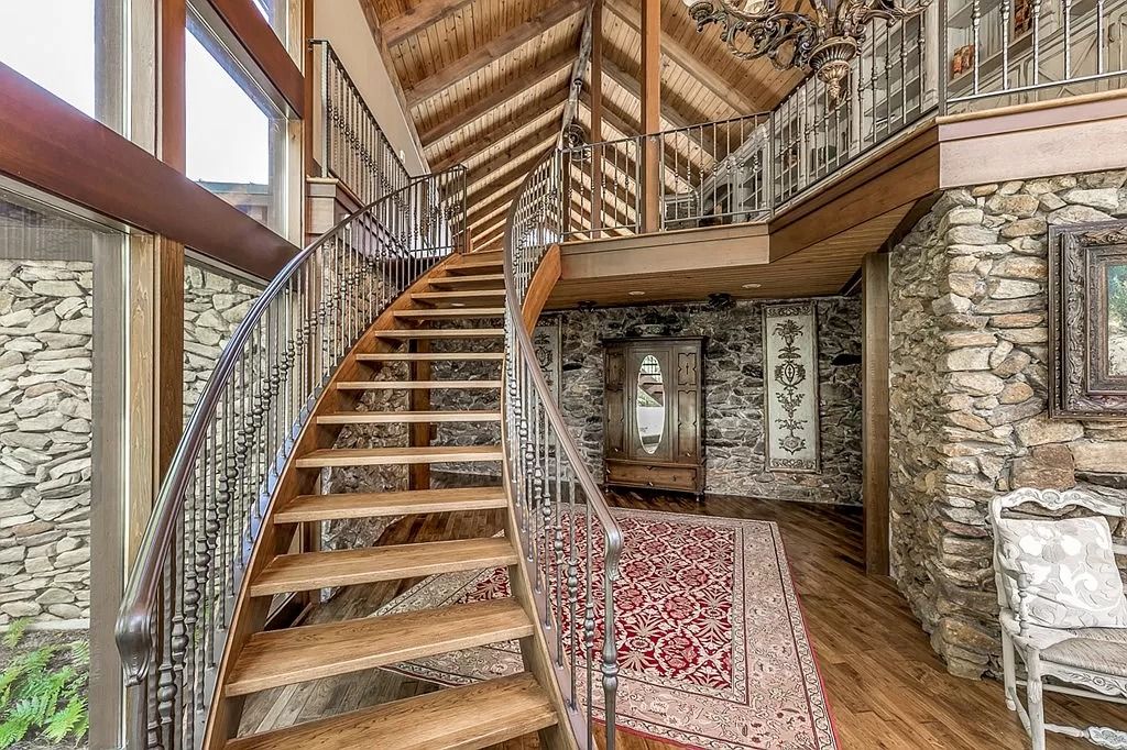 The Home in Columbus is a luxurious home with spectacular water views from almost every room, now available for sale. This home located at 6045 Round Hill Ct, Columbus, Georgia