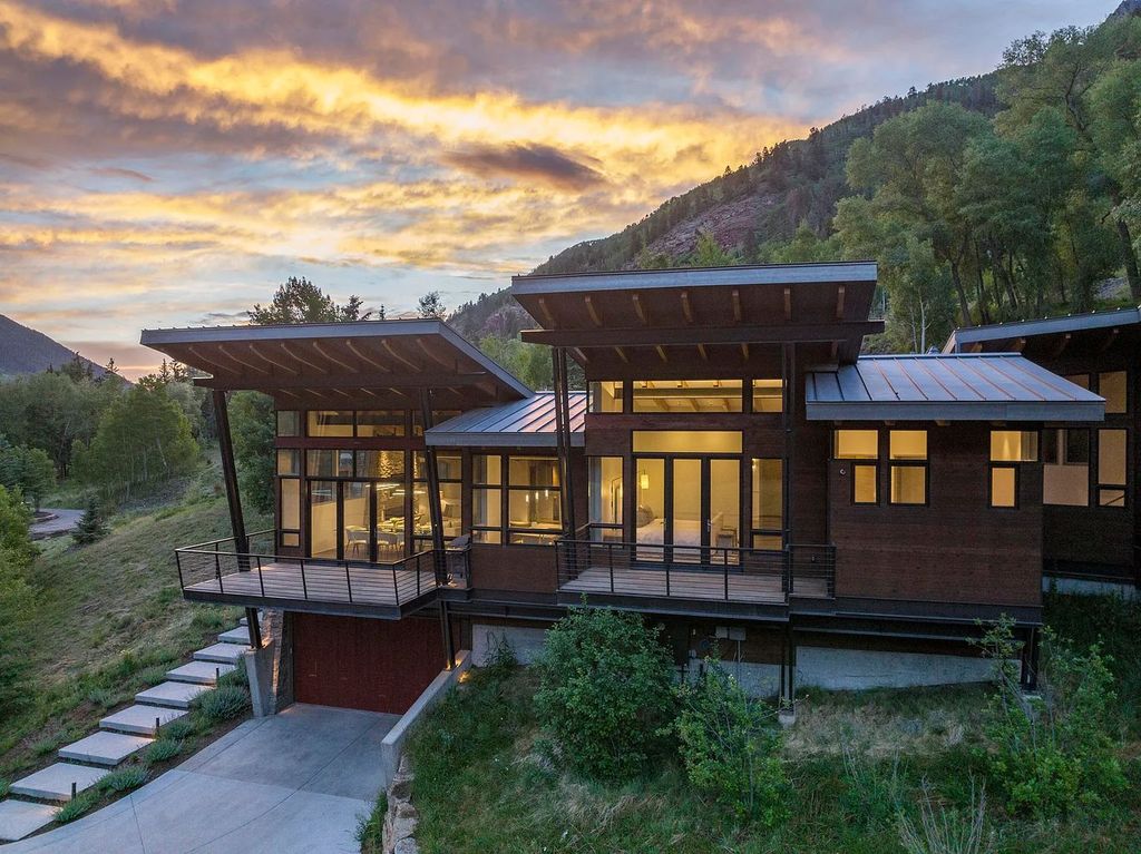 The Home in Telluride, an architectural marvel situated in a National Park-like setting at the east end of Telluride's box canyon & provides a front-row seat to two of Telluride's renowned landmarks is now available for sale. This home located at 430 Pandora Ln, Telluride, Colorado