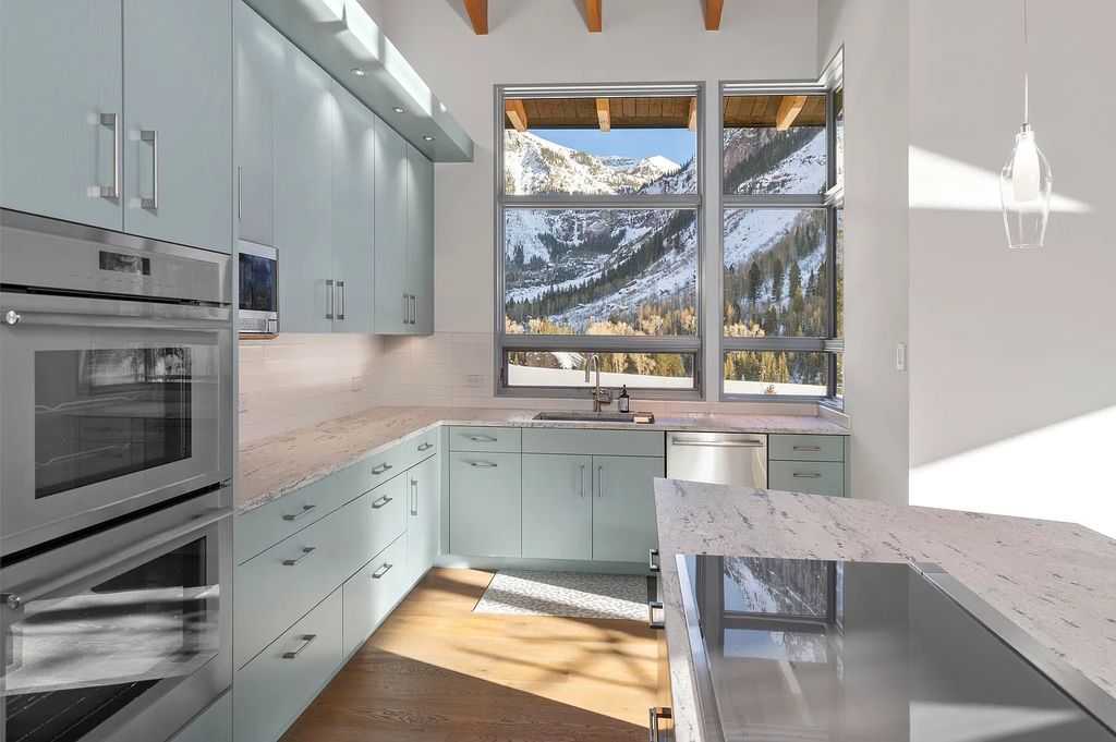 The Home in Telluride, an architectural marvel situated in a National Park-like setting at the east end of Telluride's box canyon & provides a front-row seat to two of Telluride's renowned landmarks is now available for sale. This home located at 430 Pandora Ln, Telluride, Colorado