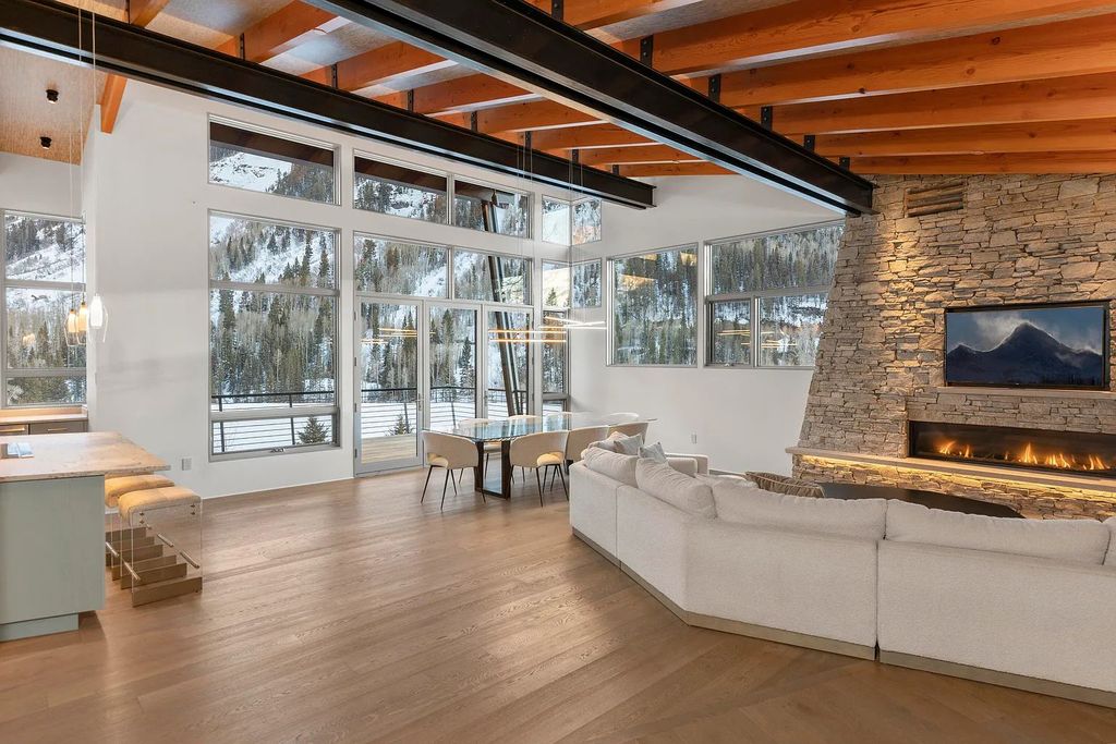 The Home in Telluride, an architectural marvel situated in a National Park-like setting at the east end of Telluride's box canyon & provides a front-row seat to two of Telluride's renowned landmarks is now available for sale. This home located at 430 Pandora Ln, Telluride, Colorado