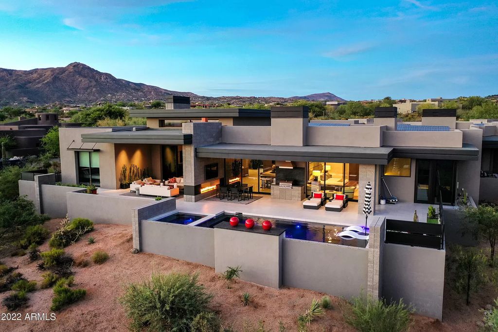 The Scottsdale Home, a contemporary property in Desert Mountain completed in 2020 by Blackstone Homes with interiors done by Ownby Design is now available for sale. This home located at 40050 N 107th St, Scottsdale, Arizona