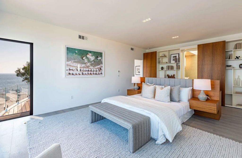 The Home in Malibu, a divine modern retreat with open-plan living spaces and entertainment-ready outdoor space offering far-reaching ocean views plus seamless access to local conveniences is now available for sale. This home located at 25225 Malibu Rd, Malibu, California
