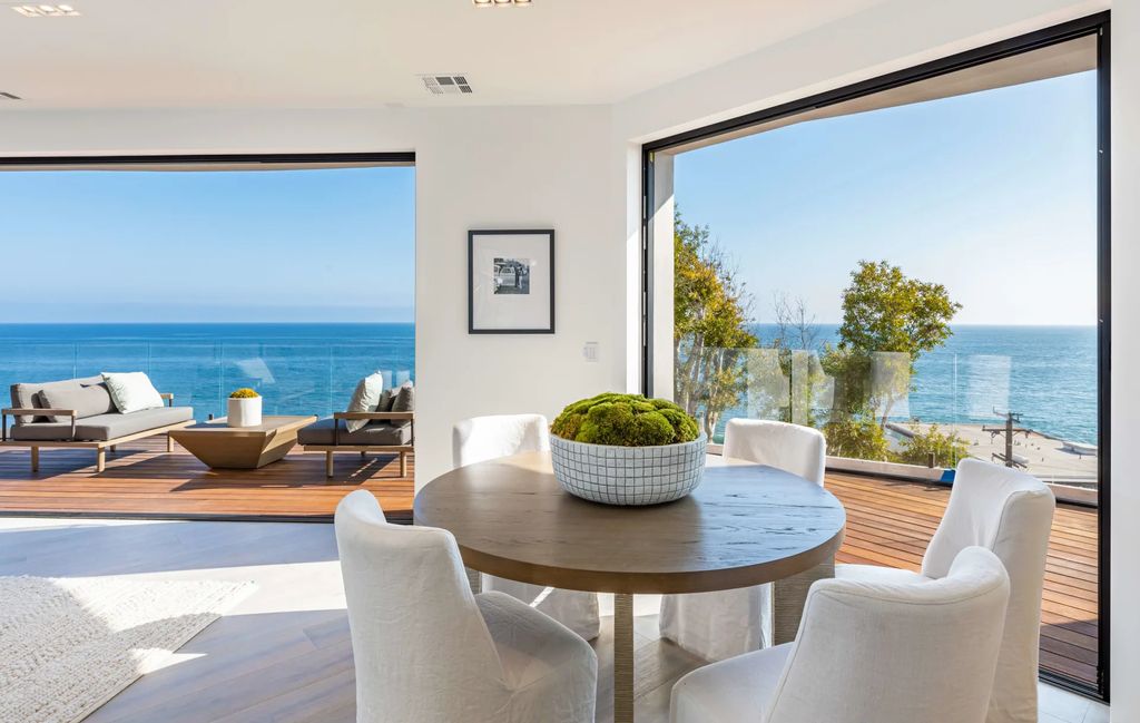The Home in Malibu, a divine modern retreat with open-plan living spaces and entertainment-ready outdoor space offering far-reaching ocean views plus seamless access to local conveniences is now available for sale. This home located at 25225 Malibu Rd, Malibu, California