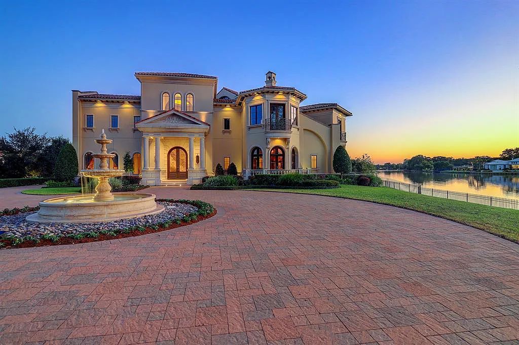 The Home in Sugar Land, a world class architectural masterpiece inspired by Europe's great estates offers endless lifestyle with opulent formals for entertaining, a gorgeous kitchen, wellness gym, two game rooms, wet bars, media room and other entertainment amenities is now available for sale. This home located at 11 Paradise Point Dr, Sugar Land, Texas