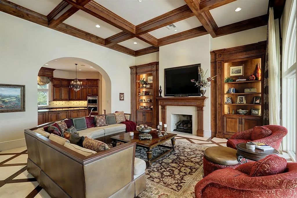 The Home in Sugar Land, a world class architectural masterpiece inspired by Europe's great estates offers endless lifestyle with opulent formals for entertaining, a gorgeous kitchen, wellness gym, two game rooms, wet bars, media room and other entertainment amenities is now available for sale. This home located at 11 Paradise Point Dr, Sugar Land, Texas
