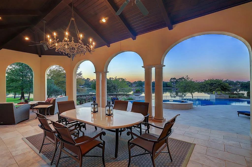The Home in Sugar Land, a world class architectural masterpiece inspired by Europe's great estates offers endless lifestyle with opulent formals for entertaining, a gorgeous kitchen, wellness gym, two game rooms, wet bars, media room and other entertainment amenities is now available for sale. This home located at 11 Paradise Point Dr, Sugar Land, Texas