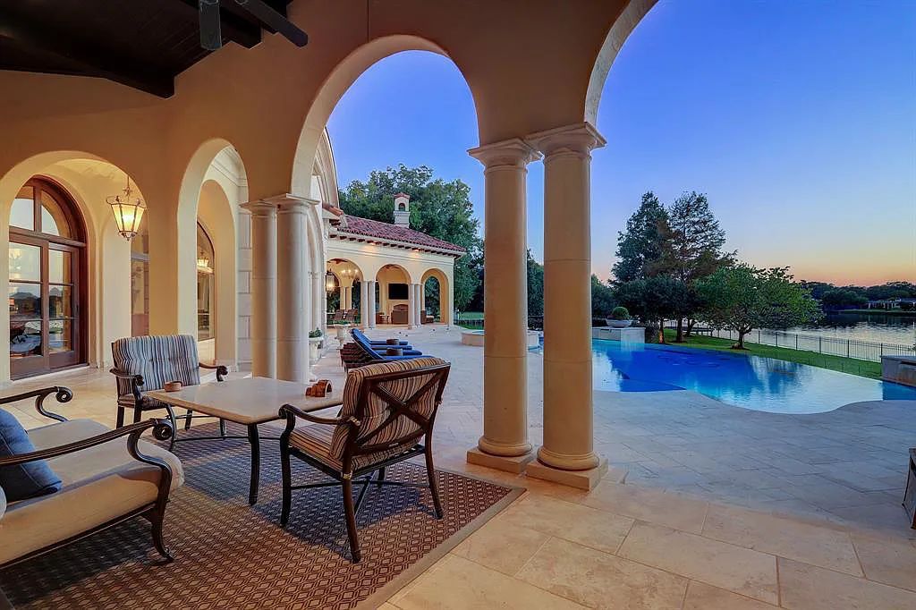 The Home in Sugar Land, a world class architectural masterpiece inspired by Europe's great estates offers endless lifestyle with opulent formals for entertaining, a gorgeous kitchen, wellness gym, two game rooms, wet bars, media room and other entertainment amenities is now available for sale. This home located at 11 Paradise Point Dr, Sugar Land, Texas