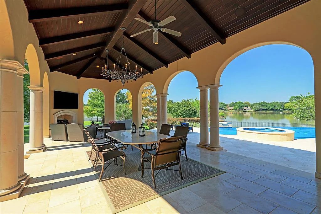 The Home in Sugar Land, a world class architectural masterpiece inspired by Europe's great estates offers endless lifestyle with opulent formals for entertaining, a gorgeous kitchen, wellness gym, two game rooms, wet bars, media room and other entertainment amenities is now available for sale. This home located at 11 Paradise Point Dr, Sugar Land, Texas