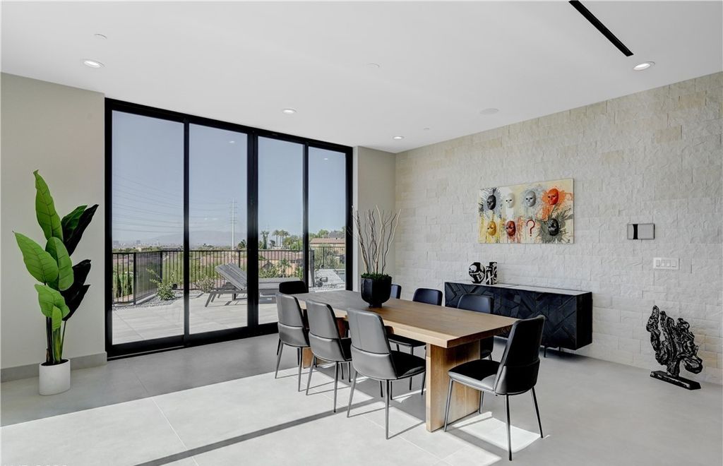 The Home in Henderson, a brand new construction features an open floor plan with modern finishes boasting unobstructed Vegas Strip and mountain views is now available for sale. This home located at 2281 Laughing Water Way, Henderson, Nevada