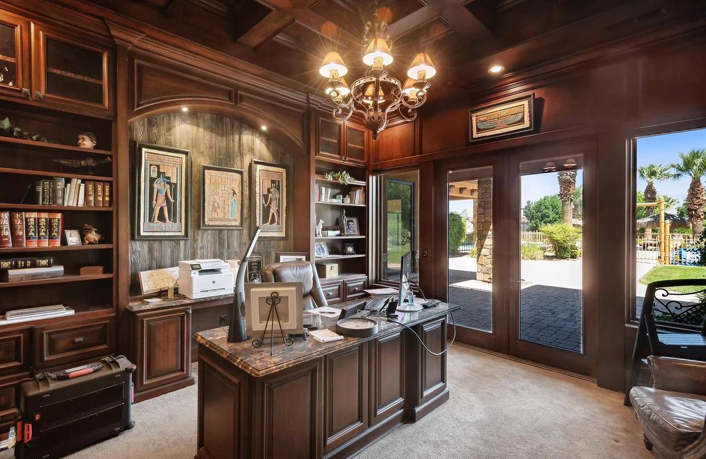The Estate in Washington, a luxurious home with over 0.5 acre pond plenty of space for parking offering resort style pool, full sports court, theatre room, indoor gym, full bar, pavillion & indoor basketball court and  is now available for sale. This home located at 90 W Triple Crown Ln, Washington, Utah