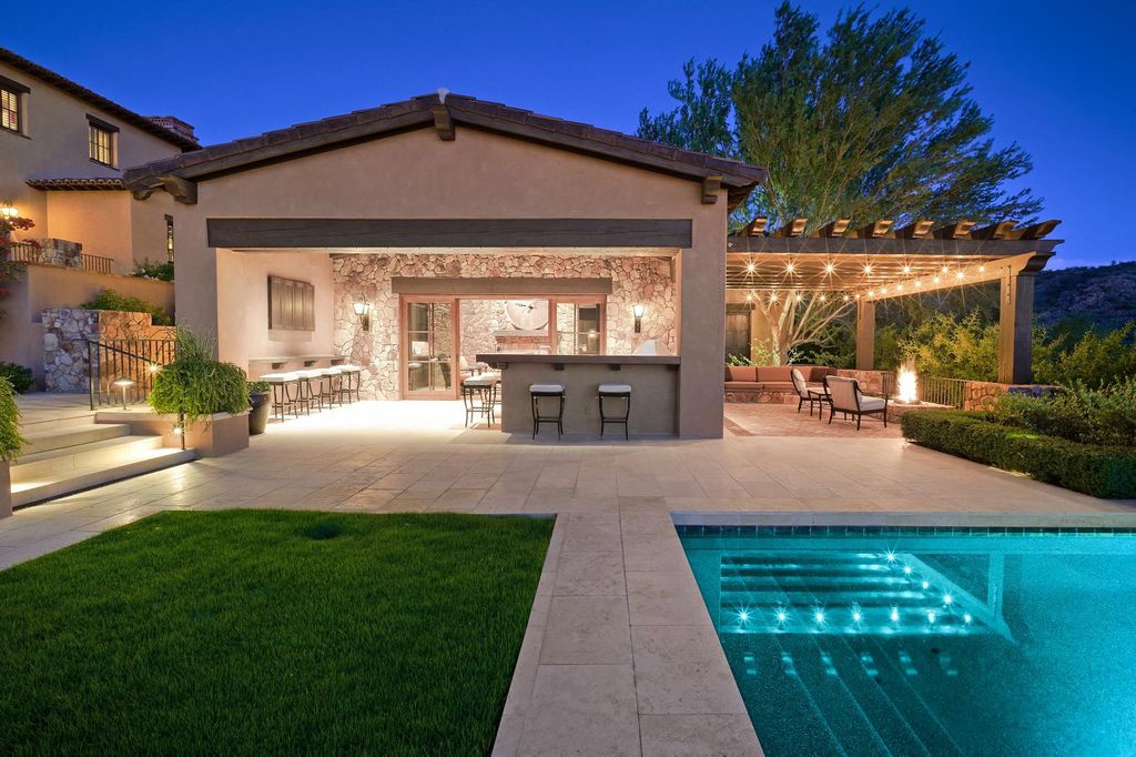 The Estate in Scottsdale, a mountainside sanctuary that offers both privacy and an organic connection to the Sonoran Desert built with the highest quality materials and workmanship is now available for sale. This home located at 10738 E Diamond Rim Dr, Scottsdale, Arizona