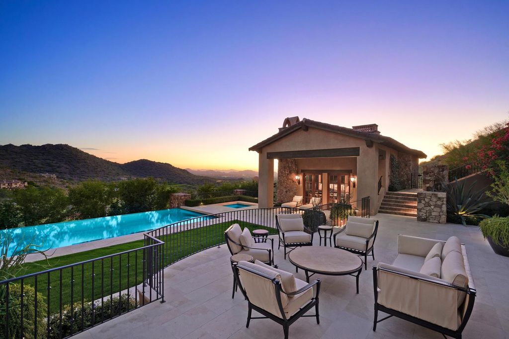 The Estate in Scottsdale, a mountainside sanctuary that offers both privacy and an organic connection to the Sonoran Desert built with the highest quality materials and workmanship is now available for sale. This home located at 10738 E Diamond Rim Dr, Scottsdale, Arizona