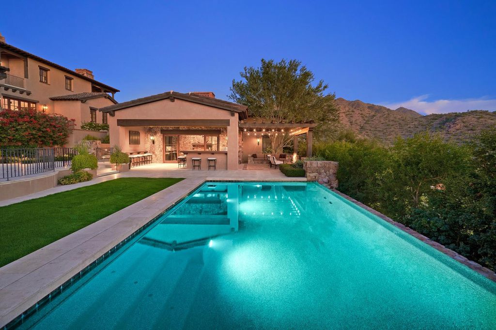 The Estate in Scottsdale, a mountainside sanctuary that offers both privacy and an organic connection to the Sonoran Desert built with the highest quality materials and workmanship is now available for sale. This home located at 10738 E Diamond Rim Dr, Scottsdale, Arizona