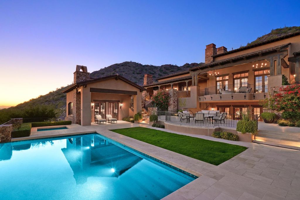The Estate in Scottsdale, a mountainside sanctuary that offers both privacy and an organic connection to the Sonoran Desert built with the highest quality materials and workmanship is now available for sale. This home located at 10738 E Diamond Rim Dr, Scottsdale, Arizona