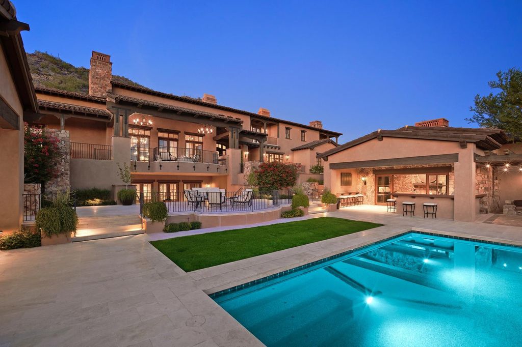 The Estate in Scottsdale, a mountainside sanctuary that offers both privacy and an organic connection to the Sonoran Desert built with the highest quality materials and workmanship is now available for sale. This home located at 10738 E Diamond Rim Dr, Scottsdale, Arizona
