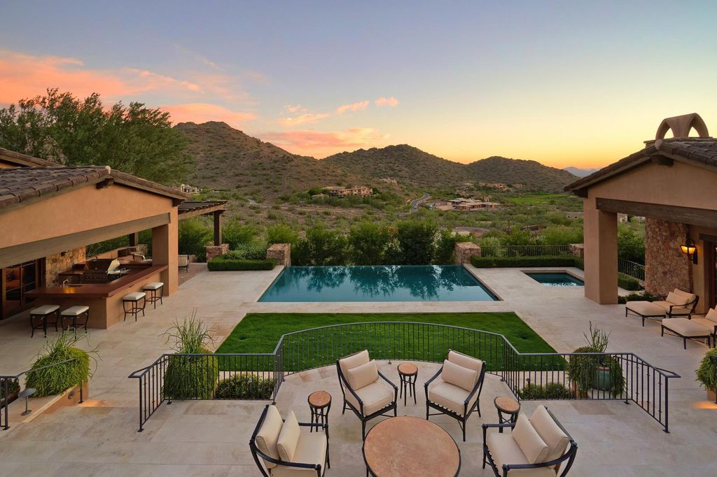 The Estate in Scottsdale, a mountainside sanctuary that offers both privacy and an organic connection to the Sonoran Desert built with the highest quality materials and workmanship is now available for sale. This home located at 10738 E Diamond Rim Dr, Scottsdale, Arizona