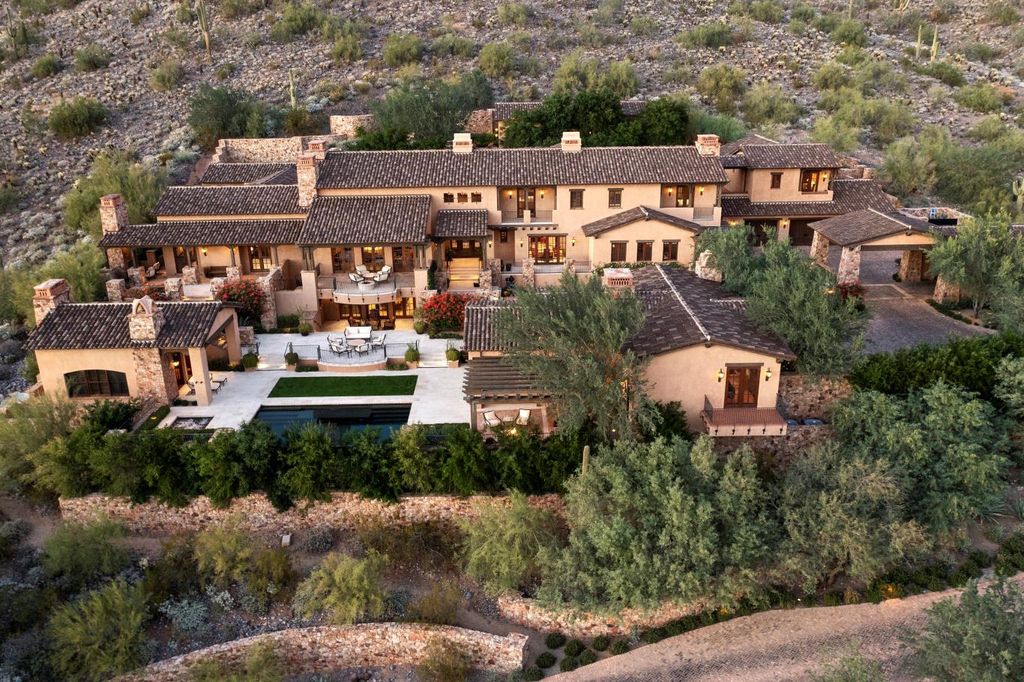 The Estate in Scottsdale, a mountainside sanctuary that offers both privacy and an organic connection to the Sonoran Desert built with the highest quality materials and workmanship is now available for sale. This home located at 10738 E Diamond Rim Dr, Scottsdale, Arizona