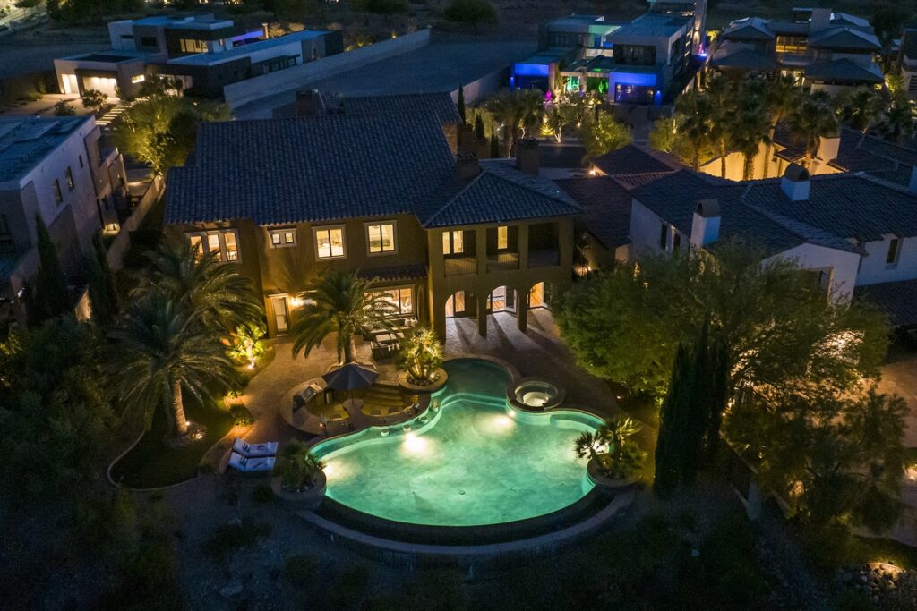 The Home in Henderson, a villa at Gated Marquis in Seven Hills with elegant upgrades and finishes offering sensational golf, mountain and city views is now available for sale. This home located at 1308 Villa Barolo Ave, Henderson, Nevada