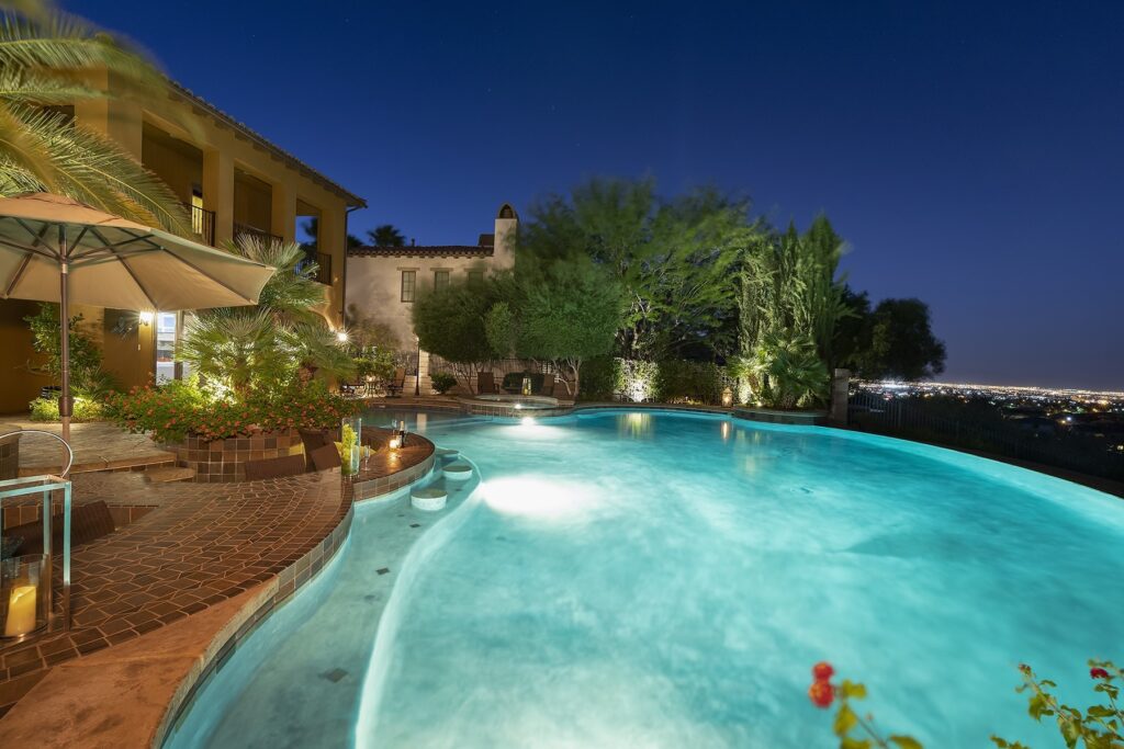 The Home in Henderson, a villa at Gated Marquis in Seven Hills with elegant upgrades and finishes offering sensational golf, mountain and city views is now available for sale. This home located at 1308 Villa Barolo Ave, Henderson, Nevada