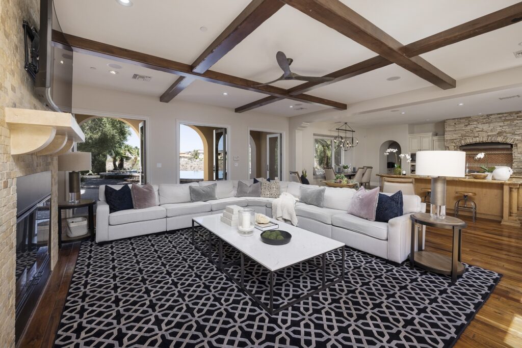 The Home in Henderson, a villa at Gated Marquis in Seven Hills with elegant upgrades and finishes offering sensational golf, mountain and city views is now available for sale. This home located at 1308 Villa Barolo Ave, Henderson, Nevada