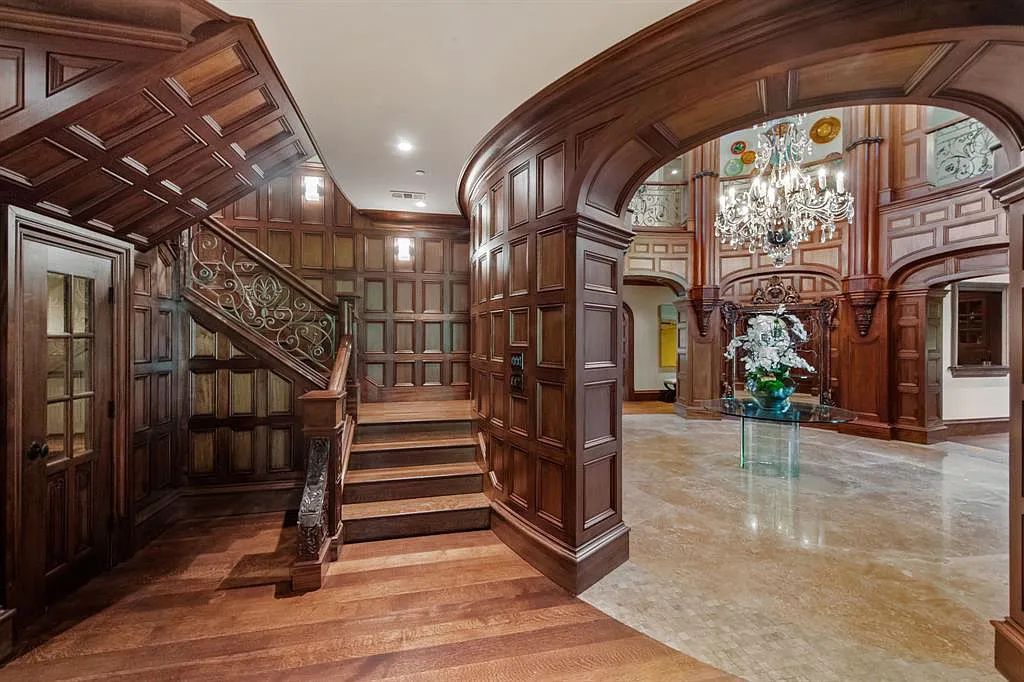 The Home in Westlake, a beautifully appointed Paul Kramer home boasts both impressive architectural and designer details including a dramatic mahogany rotunda, meticulous gardens, lovely sculptures, elegant circular breakfast nook and multiple outdoor areas perfect for entertaining is now available for sale. This home located at 2006 Navasota Cv, Westlake, Texas