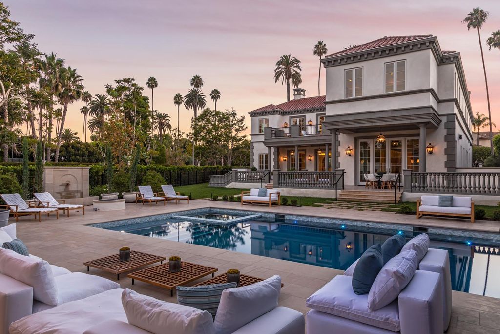 The Estate in Beverly Hills, a brand new architectural triumph combines classic opulence and the modern feel of today with its exquisite features and luxurious quality finishes is now available for sale. This home located at 802 Foothill Rd, Beverly Hills, California
