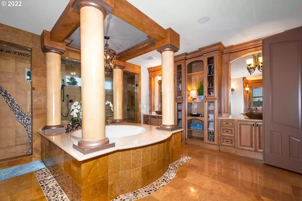 The Estate in Camas is a luxurious home featuring large rooms perfect for entertaining and comfortable living now available for sale. This home located at 636 NW Valley St, Camas, Washington; offering 04 bedrooms and 06 bathrooms with 8,112 square feet of living spaces.