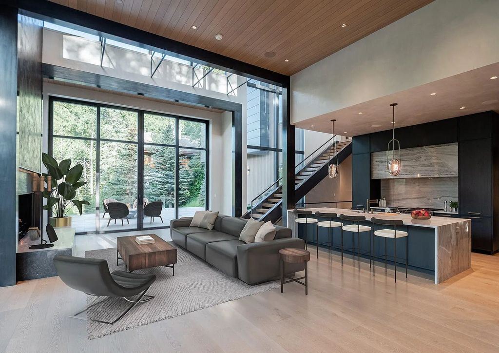 The Home in Vail, an exceptional newly constructed estate boasts expansive mountain views and offers the convenience of being steps to the ski slope and a short walk to Vail Village is now available for sale. This home located at 307 Rockledge Rd, Vail, Colorado