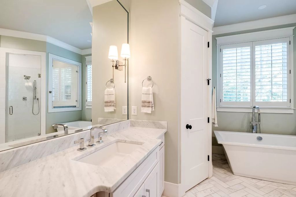 The Estate in Franklin is a luxurious home nestled on a peaceful 1.03 acre lot with custom gardens, fully fenced backyard and irrigation now available for sale. This home located at 1045 Buena Vista Dr, Franklin, Tennessee; offering 05 bedrooms and 07 bathrooms with 5,391 square feet of living spaces.