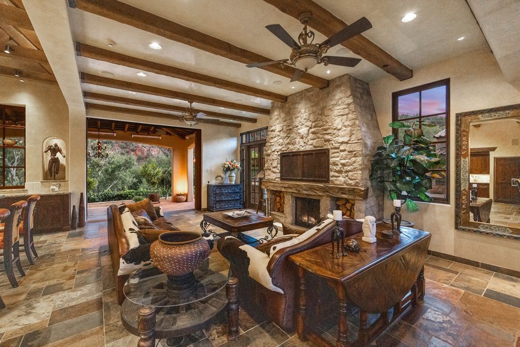 The Villa in Sedona, an exclusive Eagle Mountain Ranch abounds with local wildlife while sparing no modern comforts offering the finest finishes and timeless architecture is now available for sale. This home located at 330 Eagle Mountain Ranch Rd, Sedona, Arizona