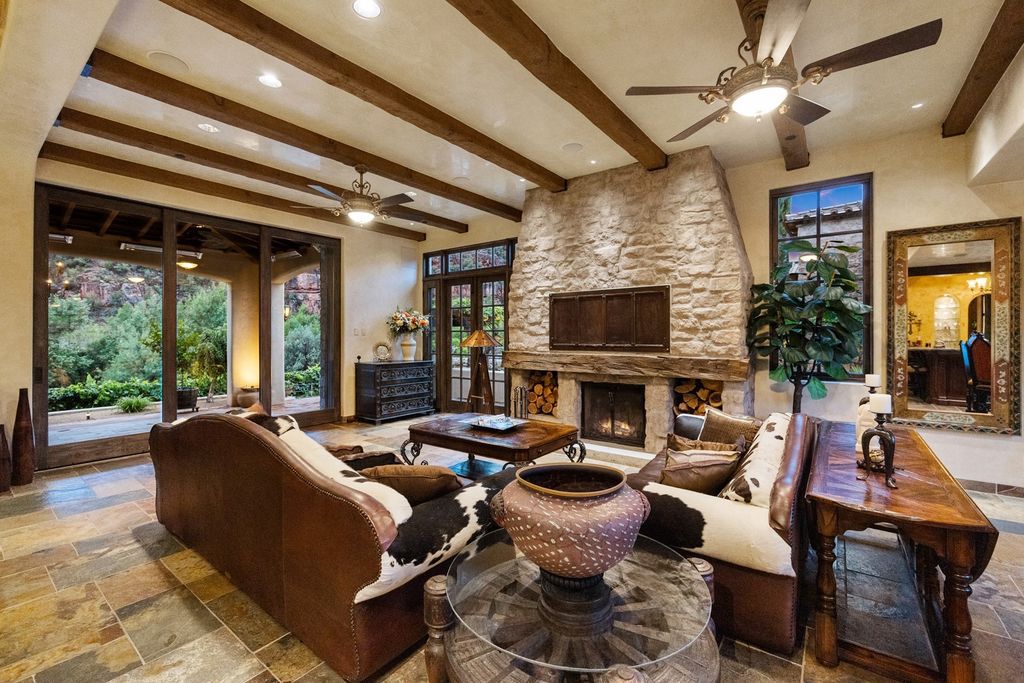 The Villa in Sedona, an exclusive Eagle Mountain Ranch abounds with local wildlife while sparing no modern comforts offering the finest finishes and timeless architecture is now available for sale. This home located at 330 Eagle Mountain Ranch Rd, Sedona, Arizona
