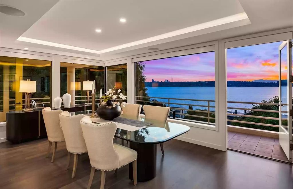 The Home in Medina is an impeccably stylish and undeniably chic home with effortless entertaining spaces, now available for sale. This home located at 7329 NE 18th Street, Medina, Washington