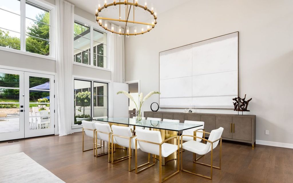 The Home in Greenwich is designed for seamless indoor/outdoor entertaining with resort-style amenities, now available for sale. This home located at 7 Dwight Ln, Greenwich, Connecticut