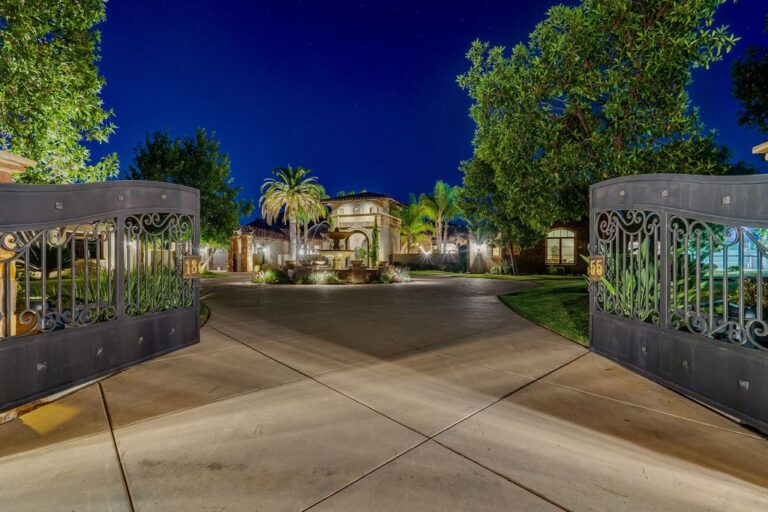Spectacular Driveways Masterfully Designed Mediterranean Inspired Estate with A Long Circular ...